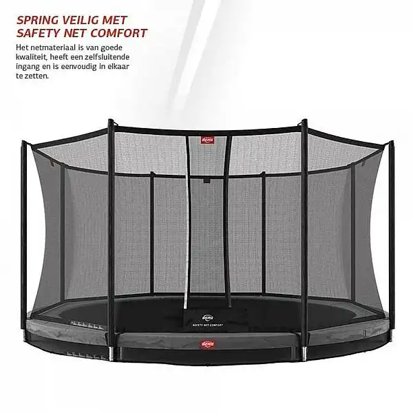 Батут Berg Favorit InGround 270см Grey с сеткой Comfort