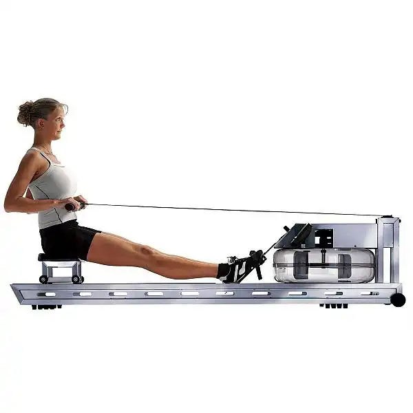 Веслувальний тренажер водний WaterRower S1 LoRise S4 Steel сірий