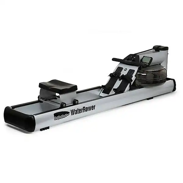 Веслувальний тренажер водний WaterRower M1 LoRise S4 Aluminum сірий