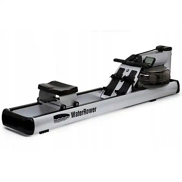 Веслувальний тренажер водний WaterRower M1 LoRise S4 Aluminum сірий