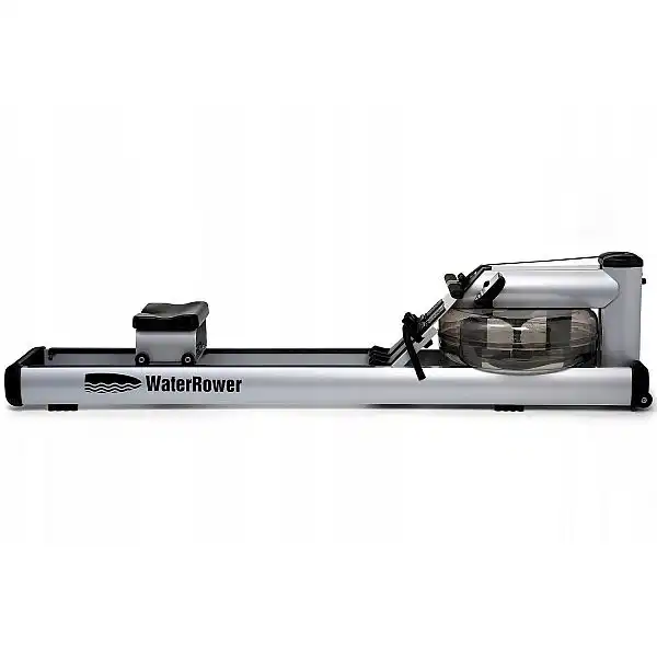 Веслувальний тренажер водний WaterRower M1 LoRise S4 Aluminum сірий
