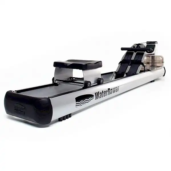 Веслувальний тренажер водний WaterRower M1 LoRise S4 Aluminum сірий