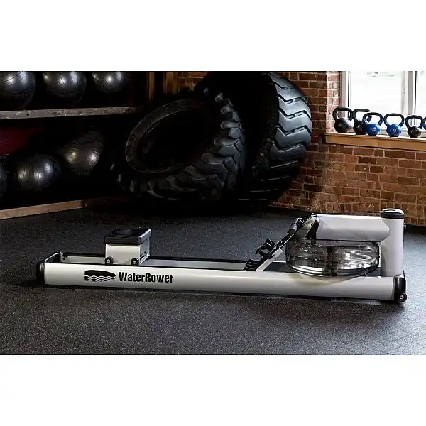 Веслувальний тренажер водний WaterRower M1 LoRise S4 Aluminum сірий