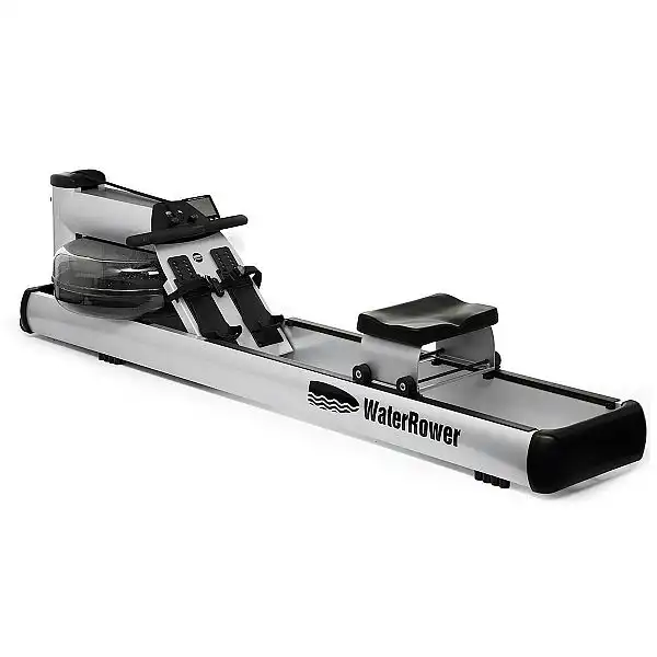 Веслувальний тренажер водний WaterRower M1 LoRise S4 Aluminum сірий