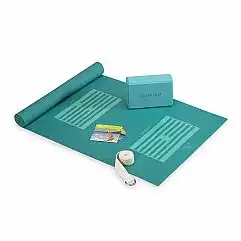 Gaiam йога-набір для початківців (мат, куб, ремінь) 53724