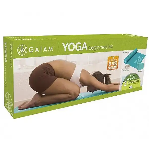 Gaiam йога-набір для початківців (мат, куб, ремінь) 53724