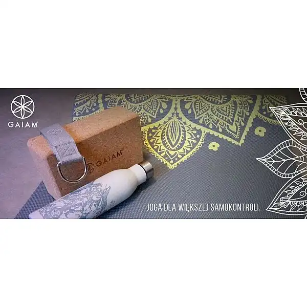 Gaiam йога-набір для початківців (мат, куб, ремінь) 53724