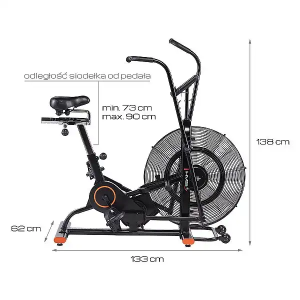 Велотренажер аеробайк HMS Air Bike MP6548