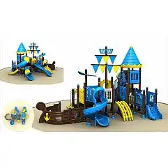 Ігровий комплекс-плочадка для дітей Піратський корабель HDS-TQ-HD147