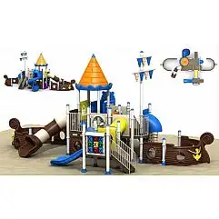 Ігровий комплекс-плочадка для дітей Піратський корабель HDS-HD110