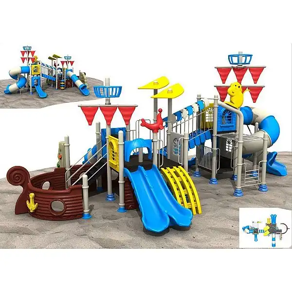 Ігровий комплекс-плочадка для дітей Піратський корабель HDS-HD1110