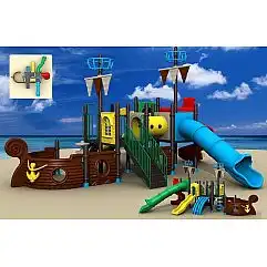 Ігровий комплекс-плочадка для дітей Піратський корабель HDS-HD116