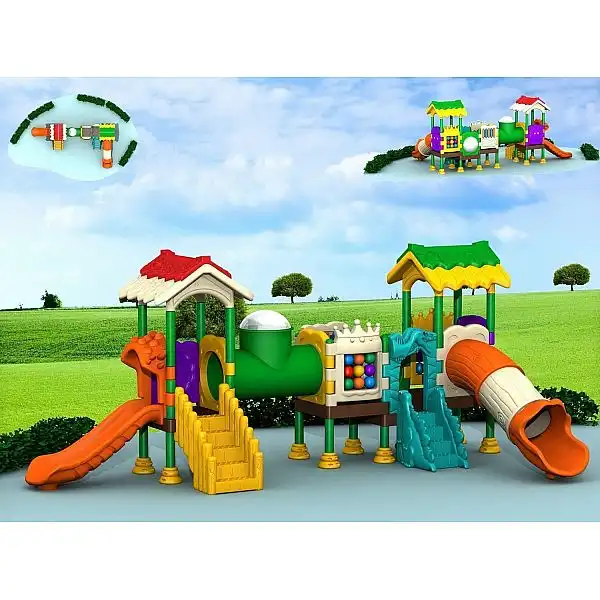 Ігровий комлекс-майданчик для дітей All Plastic Series HDS-QS013