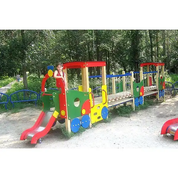 Локомотив із двома вагонами InterAtletika T507