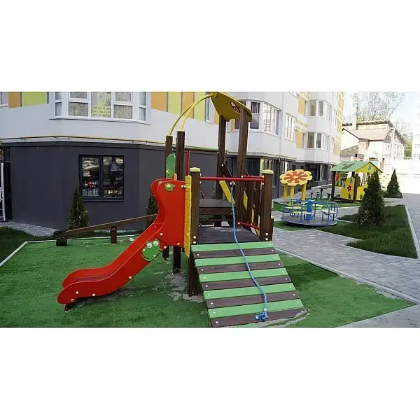 Ігровий комплекс жовто-блакитний «Чемпіон-NEW» InterAtletika T814 NEW