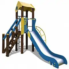 Ігровий комплекс жовто-блакитний «Малюк-NEW» InterAtletika T801 NEW