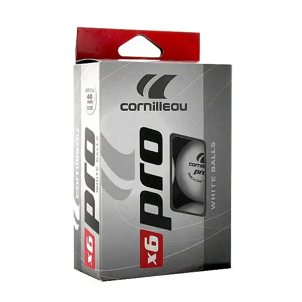 Cornilleau м'ячі для настільного тенісу PRO білий 6 шт.