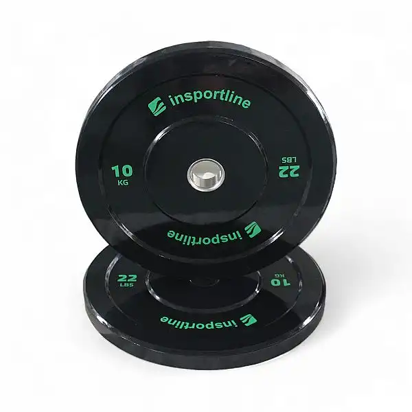 Диск обгумований inSPORTline Bumper Plate Lite 10 кг, 50 мм
