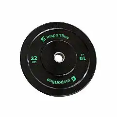 Диск обгумований inSPORTline Bumper Plate Lite 10 кг, 50 мм