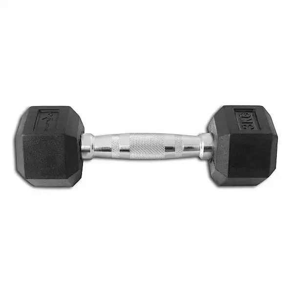 Гантель гексагональная резиновая Fitex 3 кг Explode