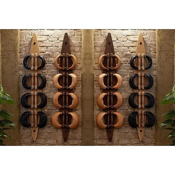 Гантелі з підставкою NOHrD SwingBel Board 2-8 Kg Set Oxbridge Cherry Leather