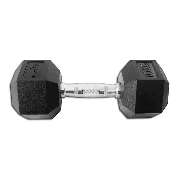 Гантель гексагональная резиновая Fitex 10 кг Explode