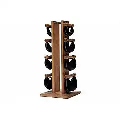 Гантелі з підставкою NOHrD SwingBel Tower 2-8 Kg Set Oak Oak Leather