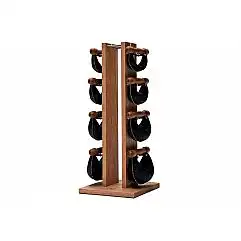 Гантелі з підставкою NOHrD SwingBel Tower 2-8 Kg Set Oxbridge Cherry Leather