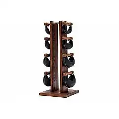 Гантелі з підставкою NOHrD SwingBel Tower 2-8 Kg Set Club Ash Leather