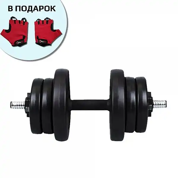 Гантель Iron Body 11кг битумная