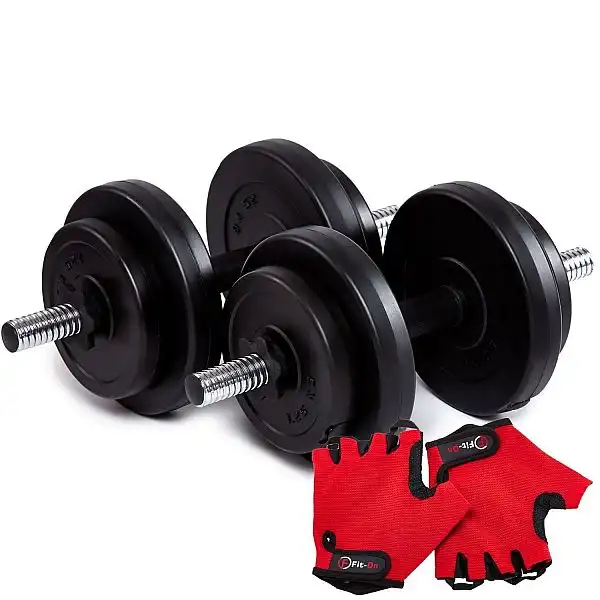 Гантели Fit-On 2x8кг битумные