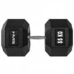 Гантель гексагональна HMS HEX PRO 55кг