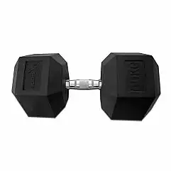 Гантель гексагональний гумовий Fitex 60 кг Explode