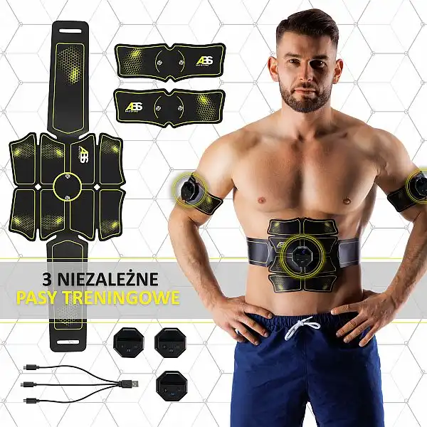 Електростимулятор м'язів преса та рук HMS ABS Master Pro Super