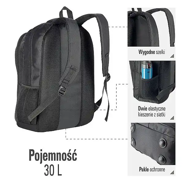 Рюкзак міський Nils CBC7097 чорний URBAN