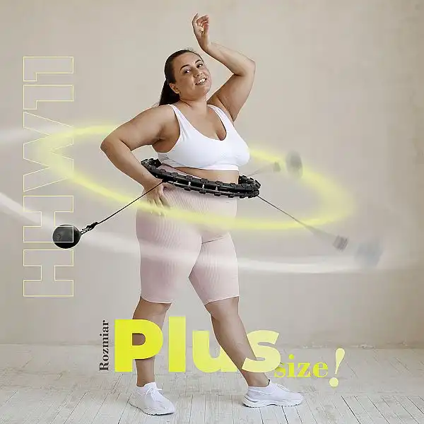 Хула-хуп з тягарцем PlusSize HMS HHW11 60-126 см, чорний