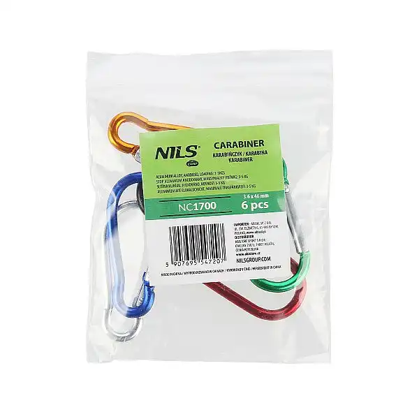 Набір карабінів Nils Camp NC1700 6шт