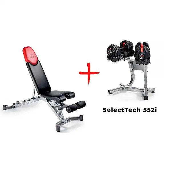 Скамья со стойкой и гантелями Bowflex SelectTech 552i