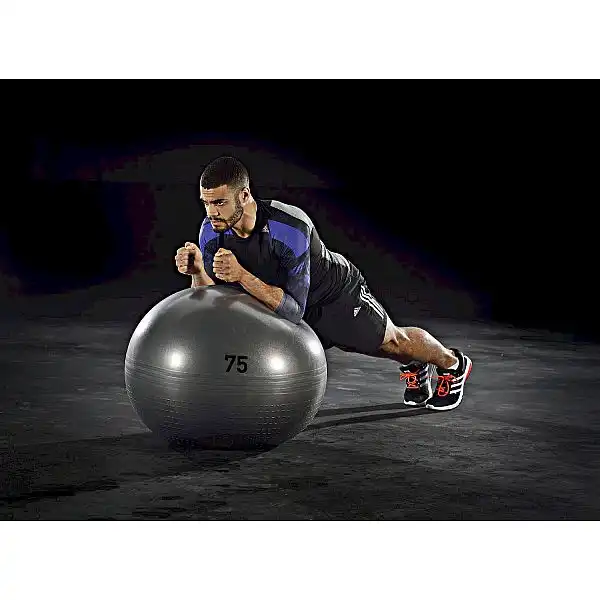 Adidas м'яч гімнастичний 65см сірий ADBL-13246GR
