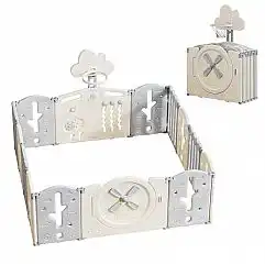 Манеж пластиковий inSPORTline Bufalino 12+2 167 x 160 x 64 см