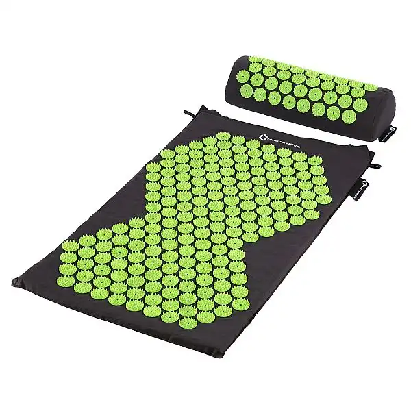 Килимок для точкового масажу з подушкою HMS Premium AKM03 чорний