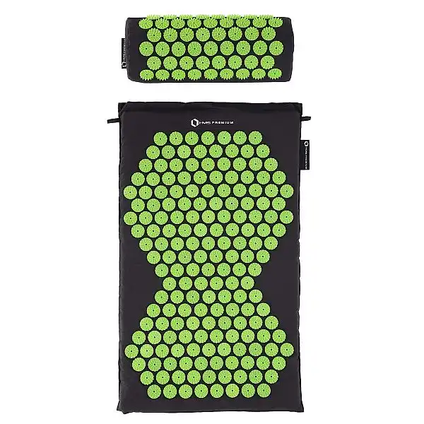 Килимок для точкового масажу з подушкою HMS Premium AKM03 чорний