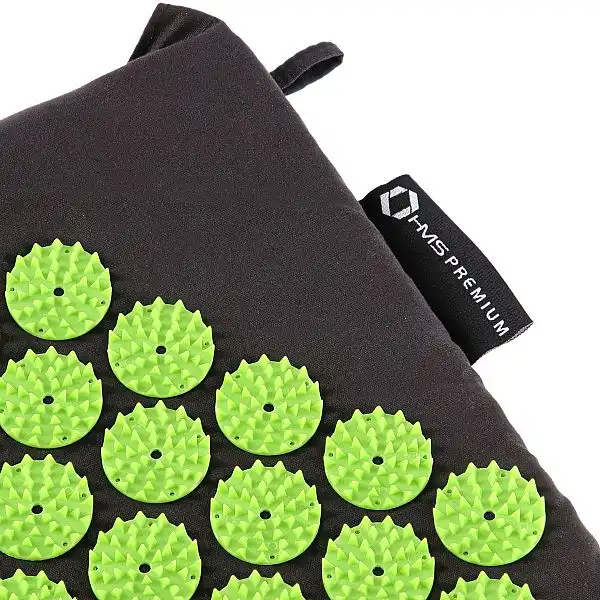 Килимок для точкового масажу з подушкою HMS Premium AKM03 чорний