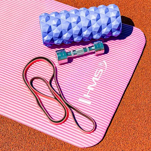 Массажный ролик HMS FS107 синий 31.5см