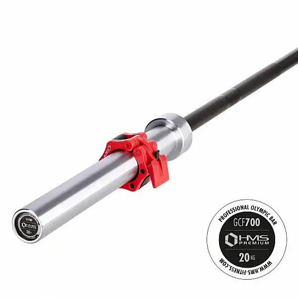 Олімпійський гриф 50мм/220см 700кг HMS Premium GCF700