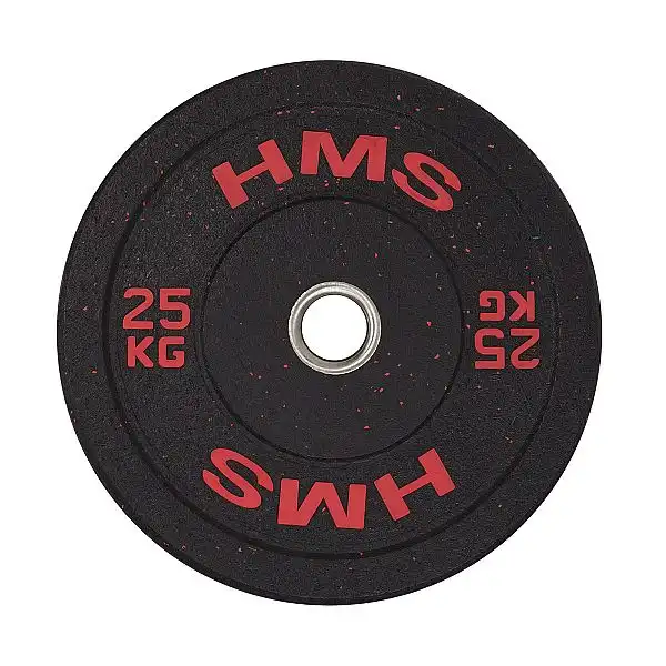 Диск бамперний олімпійський HMS HTBR25 25кг червоний