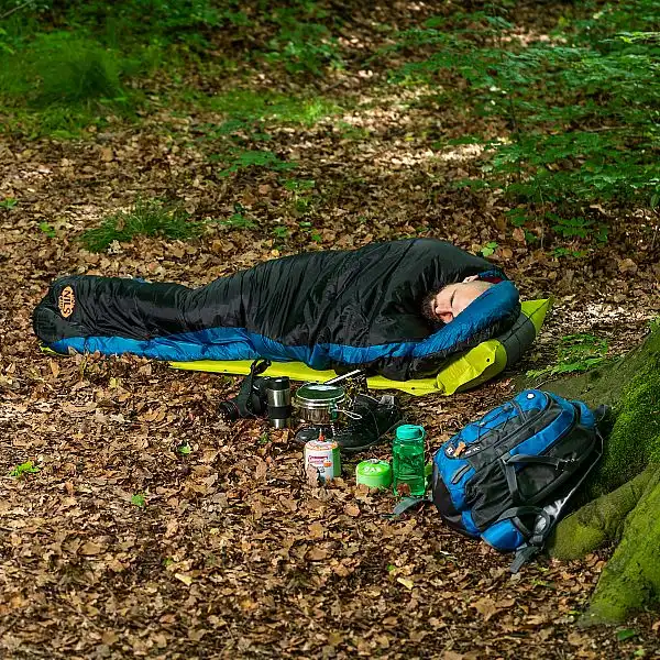 Спальний мішок Nils Camp NC2012 гранатовий-оранжевий