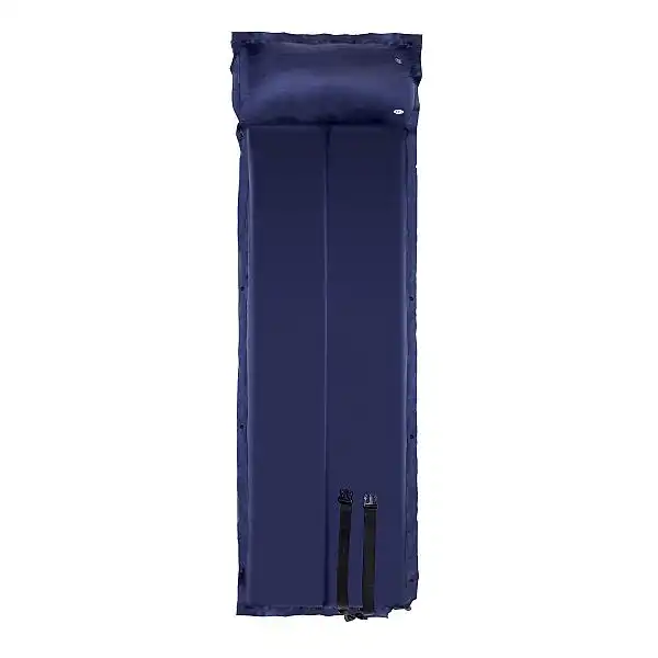 Самонадувающийся коврик с подушкой Nils Camp NC4008 синий
