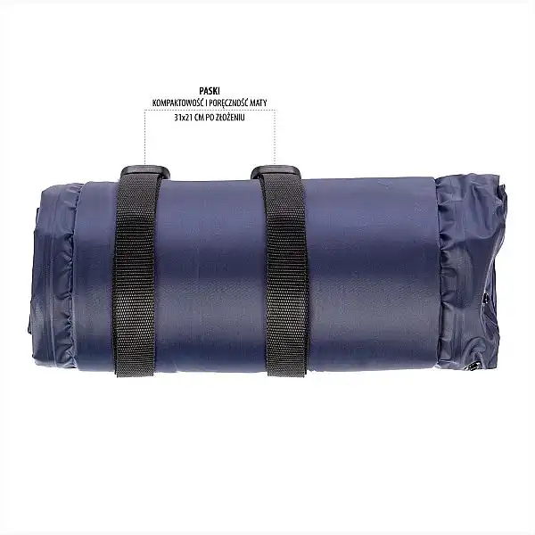 Самонадувний килимок з подушкою Nils Camp NC4008 синій