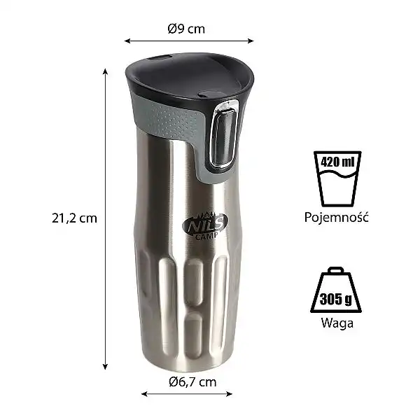 Термочашка Nils NCC06 срібна